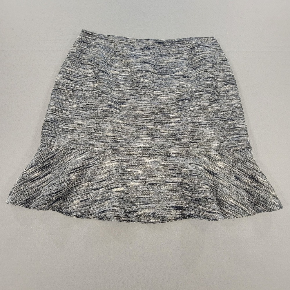 Kay Unger New York Tweed Skirt Suit Metallic 2 Piece Career Women's Size 14 - Picture 11 of 16